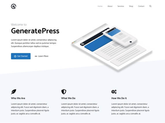 워드프레스 무료테마와 유료테마 비교 6 generatepress 무료테마