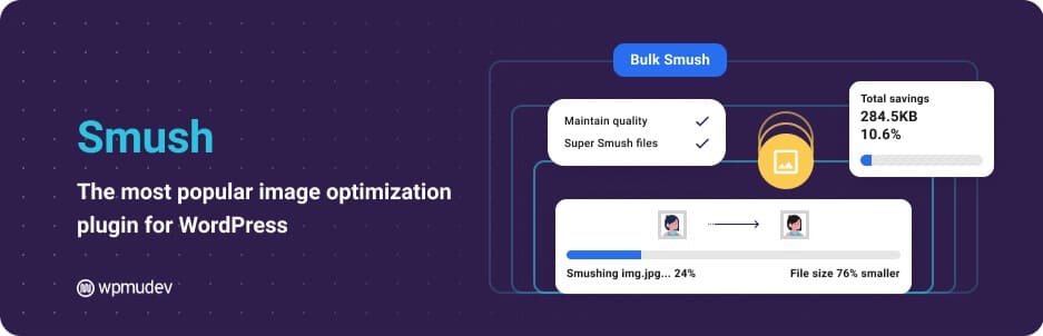워드프레스 이미지 데이터 최적화 방법 17 Smush Optimize Plugin
