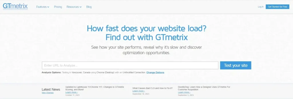 워드프레스 이미지 데이터 최적화 방법 13 GTmetrix Website Speed Test